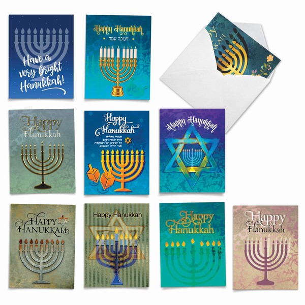 The Best Card Company - 10 Assorted Chanukah Thank You