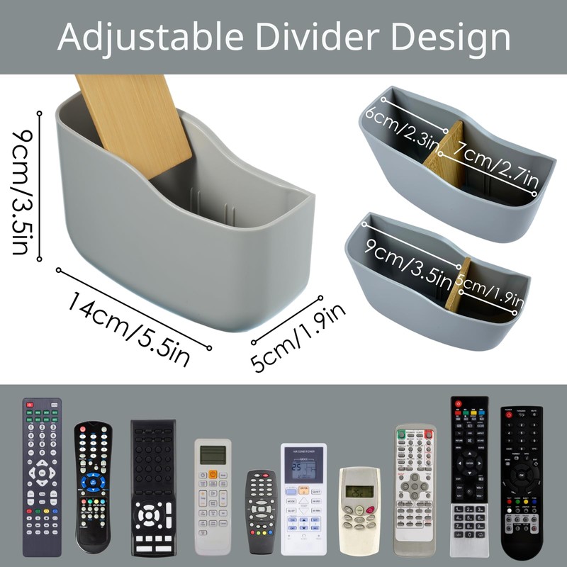 LINFIDITE 2 Pack TV Remote Holder Wall Mount Remote Control