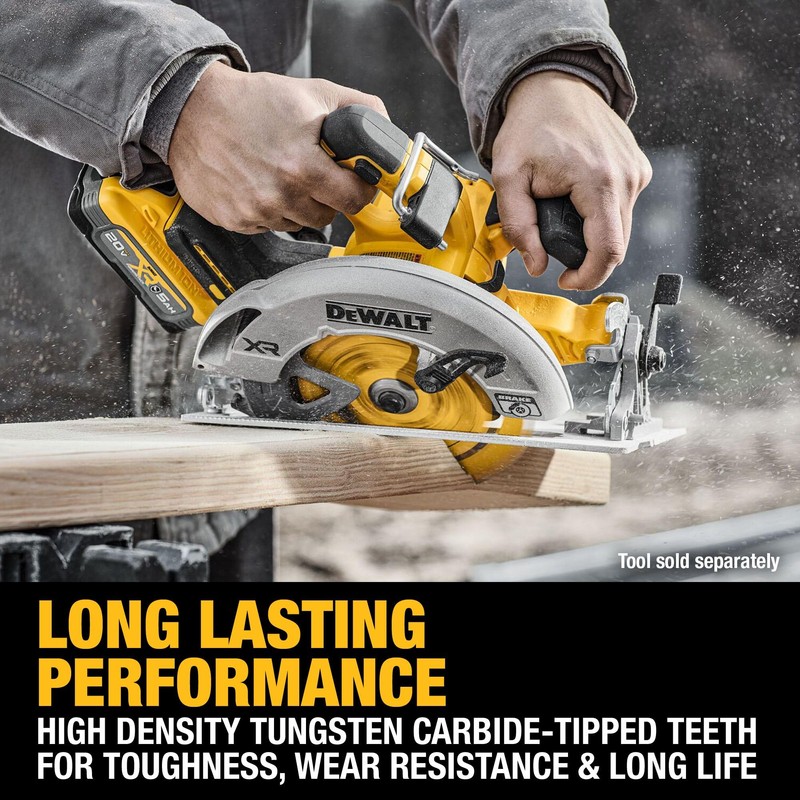 DEWALT 7-1/4 in. 24T Circular Saw Blade, Smooth Cutting, Superior