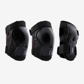 Kit Protecciones De Patinaje 3x2 Niños Oxelo Negro S Negro