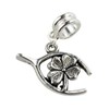 UniqueBeadsAndGifts Universal Wishbone and Shamrock Charm