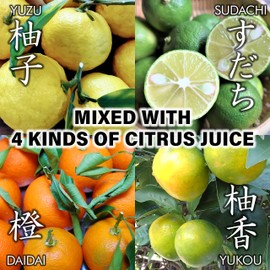 chaganju Ponzu Sauce (yuzu blend) Dressing Japanese Handmade, No chemical seasonings Non-GMO, Natural brewing, Ponzu and Soy Sauce, 300ml (10.14floz)