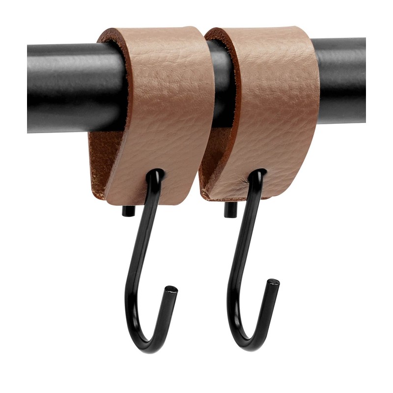 Brute Strength - Multifunctional Leather S-Hooks - Taupe - 4