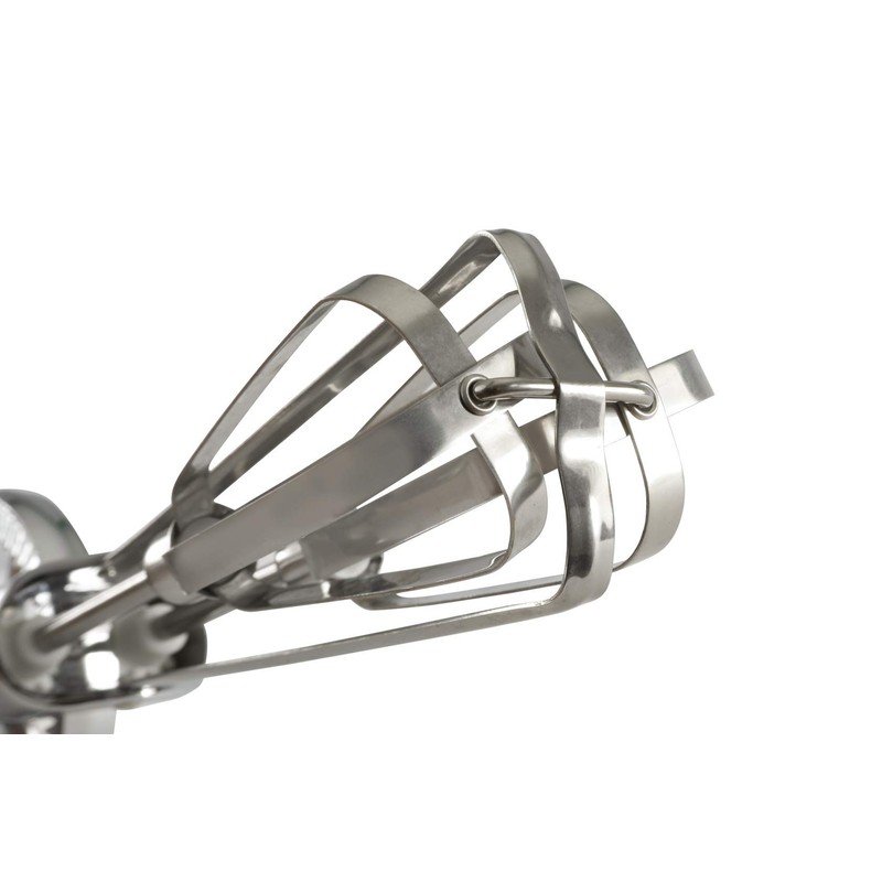 GSD Egg Beater of Stainless Steel, Silver, 32 x 13