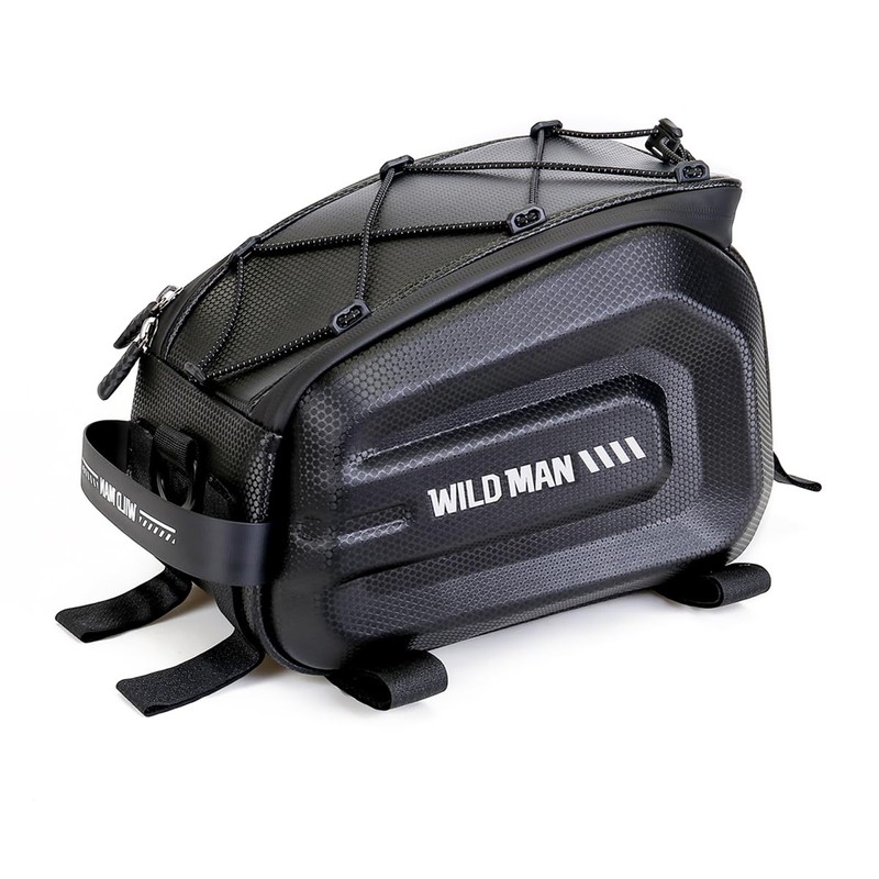 WILD MAN 4L Waterproof Bicycle Seat Bag - Hard Shell