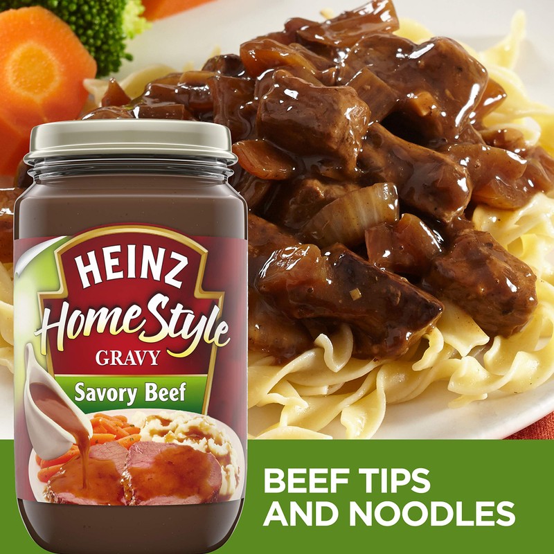 Heinz Homestyle Savory Beef Gravy (12 oz Jars, Pack of