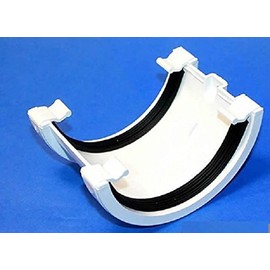 Marshall Tufflex Half Round Gutter 112mm Union Joint RWU1 (White)