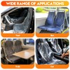 DGSL 330 PCS Disposable Car Seat Covers, Clear Plastic Vehicle