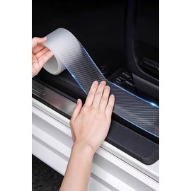 Car Side Step Guard Side Step Protector Film Protection Scratch Scratch Hide Bumper Protection Anti-Shock Sticker Door Edge Protector (Width 2.0 inches (5 cm x 5 m) (Transparent 5cm*5m)