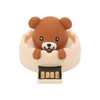 Cartoon USB Flash Drive Brown Bear Cartoon USB2.0 Support Hot