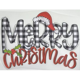 Unbranded Christmas Heat Transfer-"Merr
