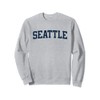 Seattle Washington Collegiate Style Varsity Block Letter Sweatshirt
