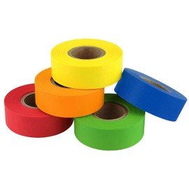 ChromaLabel 19mm Clean Remove Colour Code Tape, 5 Colour Value Pack, 5 Rolls of Labeling Tape, 63.5 Meters Total, 0.75 Inch