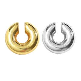 Chunky Gold Ear Cuff Earrings Chunky Ear Cuff Earrings for Women Non Piercing Ear Clip Dainty Hypoallergenic Lightweight 14k Gold Ear Cuff and Silver Ear Cuffs Earrings Trendy Jewelry Gifts (Gold+Silver)