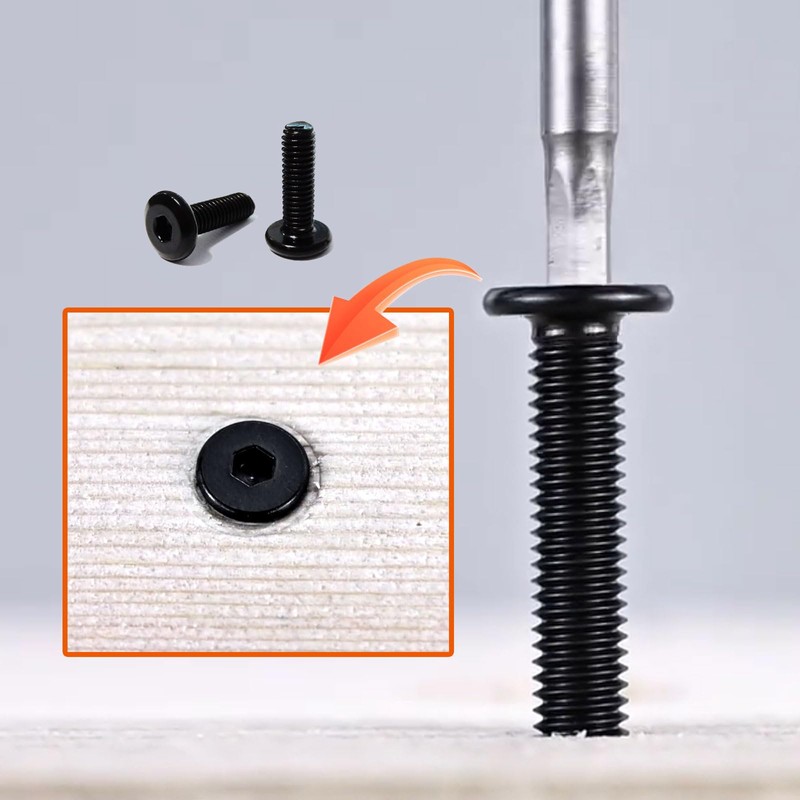 SHUNCHG Pack of 20 M6 x 25 Flat Head Screws