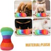 Tiosen 2Pcs Dog Plush Vocal Toy, Bone Shape, Pet Chewing