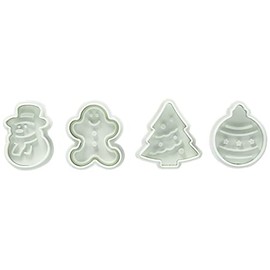 cotta 87329 Die Cutters (Gingerman Set of 4) White 2.1, 2.0, 2.2, 2.0, 2.0, 2.0 inches (5.2 cm), 2.0 inches (5.2 cm), 2.0 inches (5.2 cm)