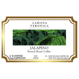 Jalapeno French Roast Coffee (Single Serve K-Cup Pods) (Gourmet, Naturally Flavored, Whole Coffee Beans) (12 pods, ZIN: 573159)