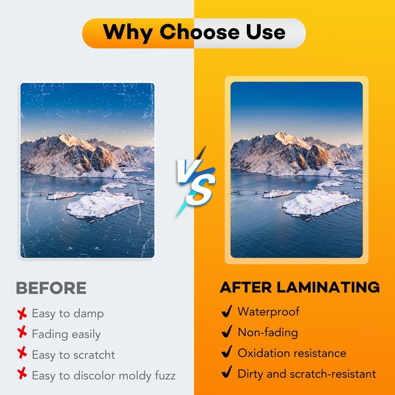 600 Pack Laminating Sheets, 3 Mil, 9 x 11.5 Inches
