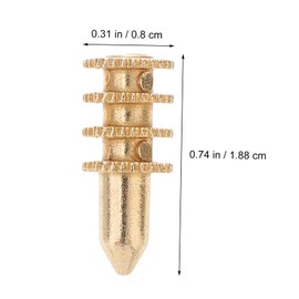 Zerodeko 20pcs Table Leaf Dowel Pin Connectors Zinc Alloy Bolt Sleeve Alignment for Table Projects Restorations for Level Surfaces