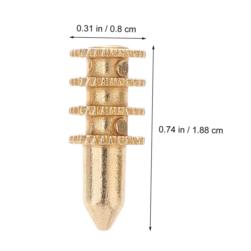 Zerodeko 20pcs Table Leaf Dowel Pin Connectors Zinc Alloy Bolt