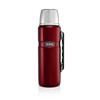 Thermos Stainless King Flask, Red, 1.2 L