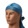 KISS RED Bow Wow Power Wave Velvet Luxe Durag (Blue)