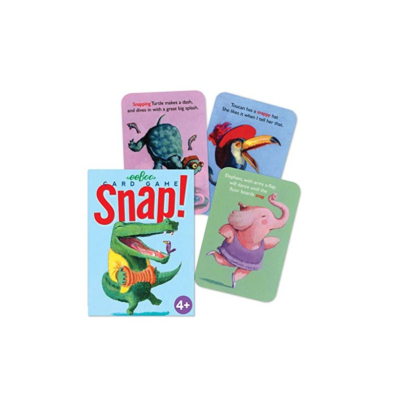 eeBoo: Snap Playing Card Game, Easy to Understand, Instructions are