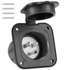Huazu 15 Amp 125V Flanged Inlet Plug - NEMA 5-15