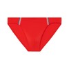HOM Men's Micro Nautical Cup Swimming Trunks Swim Briefs, red