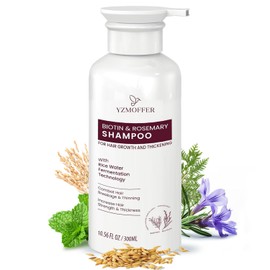 Hair Growth Shampoo for Thinning Hair: Advanced Biotin and Rosemary Shampoo with Rice Water for Women and Men Hair Loss - Herbal Essences Promotes Thicker Hair, 10.56 Fl Oz