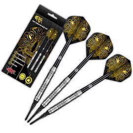 Shot! Darts Soft Tip TOA, 70% Tungsten Barrels, Center Weighted, Pro Throwing Darts for Maximum Aerodynamics Handcrafted Professional Dart Set and Flights Made in New Zealand, Plastic Tip Bar Darts