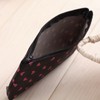Kids Cute Black with Pink Hearts Pencil Case Cosmetic Make