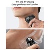 Men Cordless Electric Face Shaver Digital Display USB Rechargeable Washable