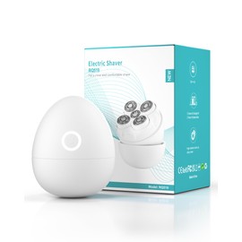 Electric Razors for Women - Magnetic 5D Floating Painless Shaver, Cordless Rechargeable Hair Remover, IPX6 Waterproof Wet Dry Shaving for Legs, Bikini, Face, Underarm, Arm (White, Matte)