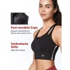Yvette Sports Bra Hollow-Out Racer Back Strong Hold Large Breasts