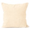 Encasa Homes Chenille Cushion Covers 2 pcs Set - Natural