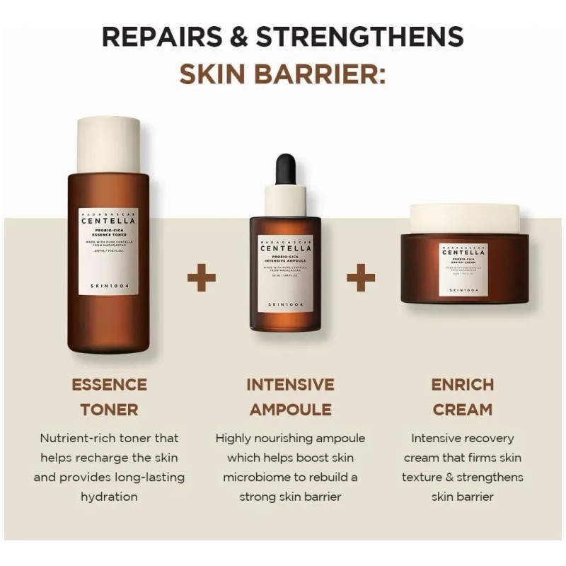 Skin1004 Madagascar Probio-cica Kit Antiedad Piel Madura