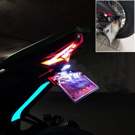 crazy sport 12V Universal License Plate LED Light ATV Lamp Bracket Car Motorcycle Rear Light