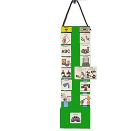 Visual Schedule & Chore Reward Chart –Daily Planner with 133 Picture Cards for Routines and Learning Structure at Home, School, Centers and in The Community –Great for ADHD & Autism Behavior Support.