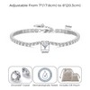 Philip Jones Heart Solitaire Tennis Bracelet Created with Zircondia® Crystals
