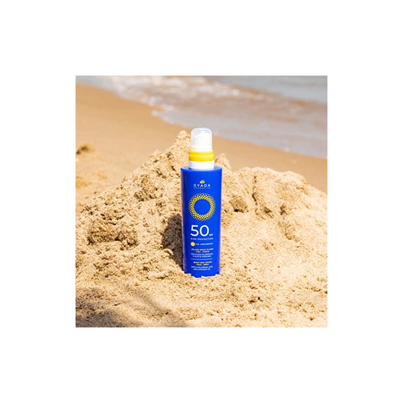 GYADA COSMETICS, Sonnenspray für Gesicht und Körper SPF50, hoher Schutz,