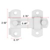 Wocoe 3 Packs Barn Door Latches， 2.75"x 2.02"Matte White |