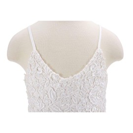 Bow Dream Vintage Ivory Lace Flower Girl Dress Blush Junior Bridesmaid Dress for Wedding Blush Pink 12