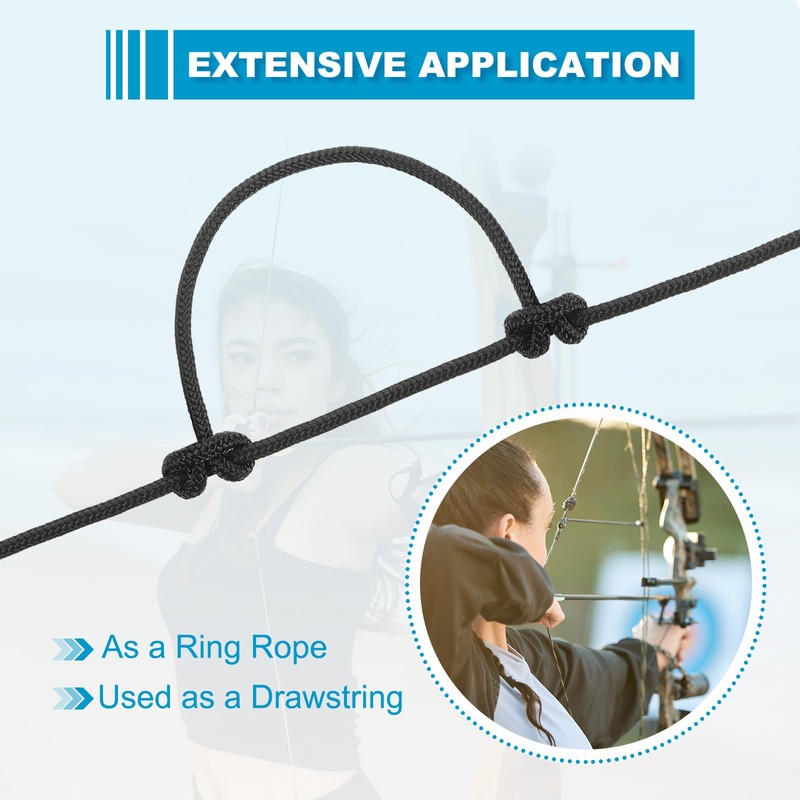 MECCANIXITY 10 Feet Archery D Loop Rope String Nocking Loop
