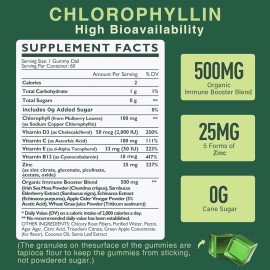 EnvyDeal Sugar Free Chlorophyll Gummies - with Unfiltered ACV, Sea Moss & Elderberry !!!!