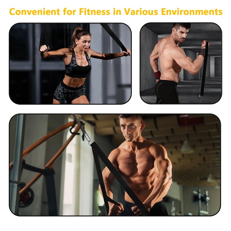 APOMOONS Triceps Rope with Storage Bag, Cable Pull, Triceps Training