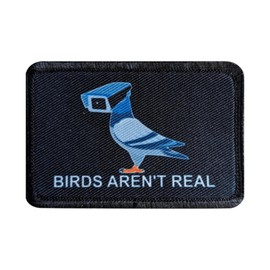 Patches for Backpacks, Funny Birds aren't Real Printing Patches Tactical Patches, Military Style Hook and Loop Badges, DIY Morale Applique Accessories for Jacket, Backpack, Hats