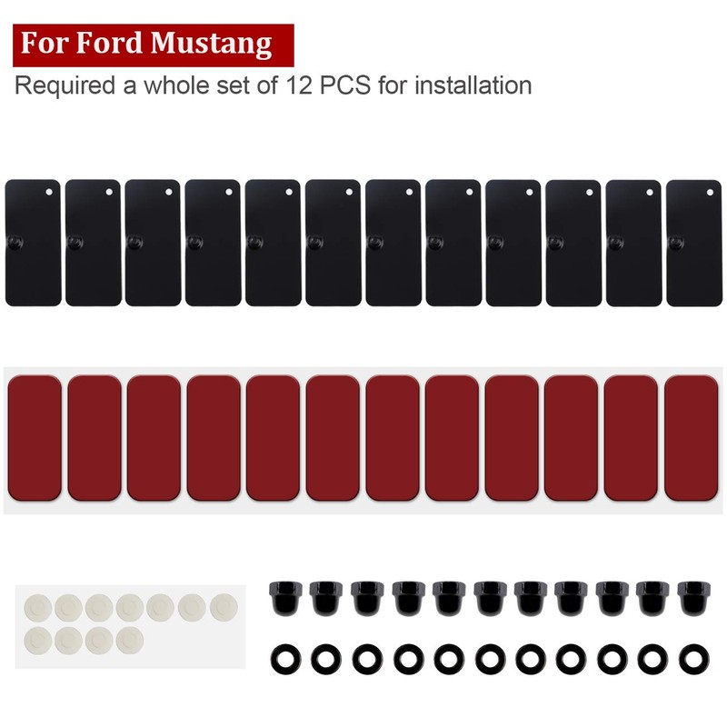 Rear Window Louvers Hardware Installation Hardware Accessories for Ford Mustang