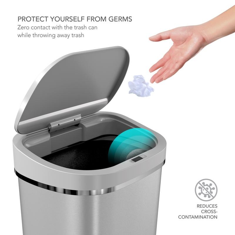 Motion Sensor Trash Bin 21 Gallon and 13 Gallon, Automatic